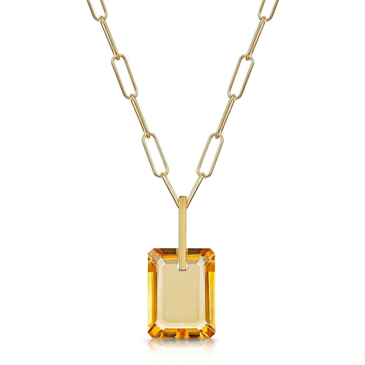 Citrine Slab Necklace