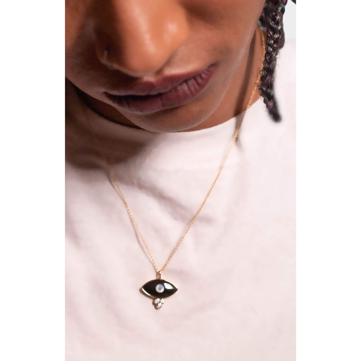 Divine Eye- Dew Drop Lucky Eye Necklace