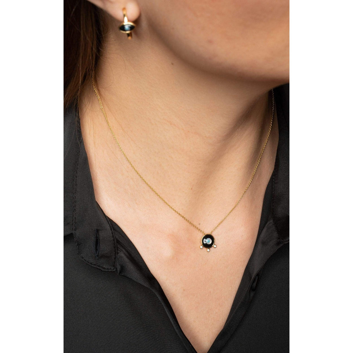 Divine Eye- Floating Bubble Lucky Eye Necklace