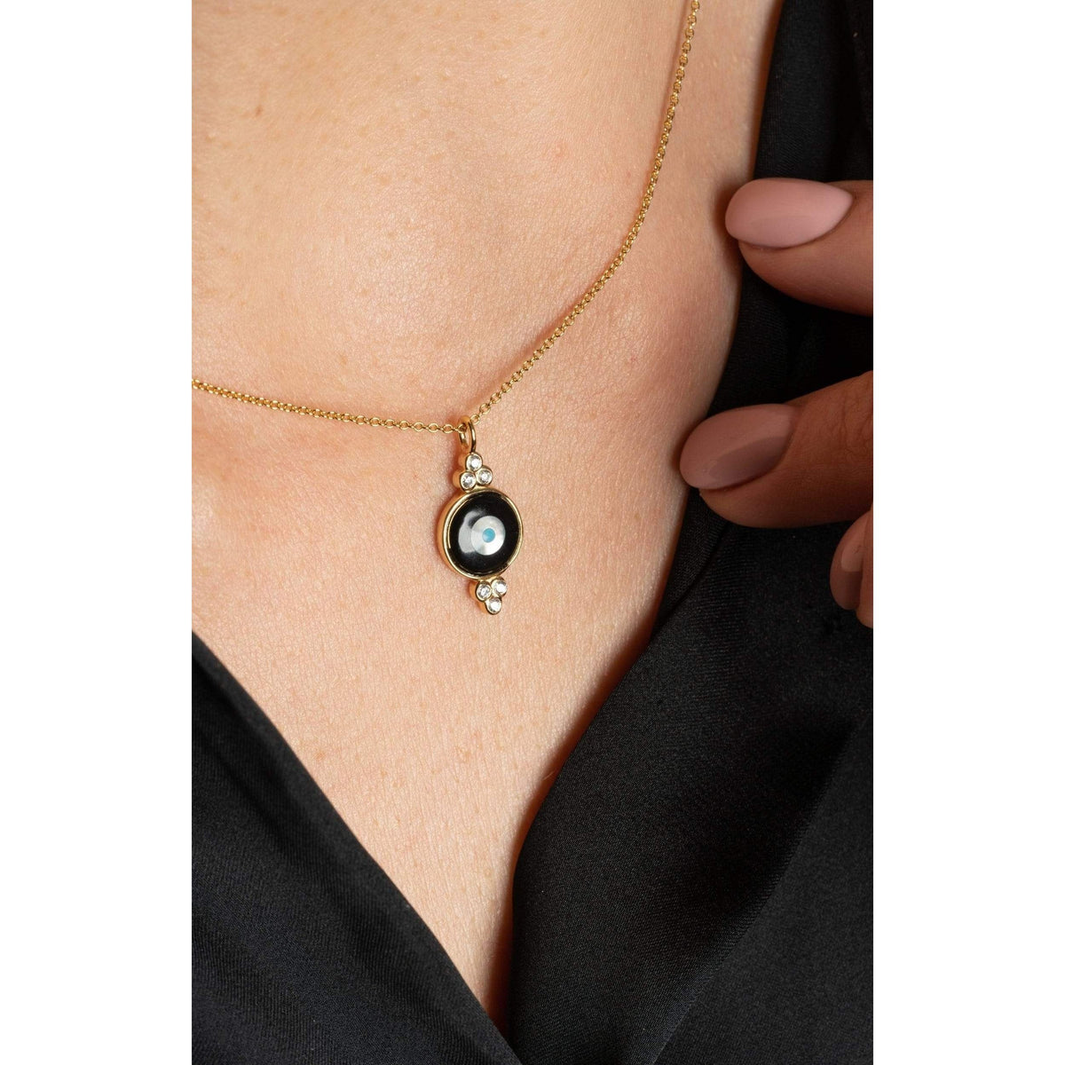 Divine Eye- Round Bubble Lucky Eye Necklace