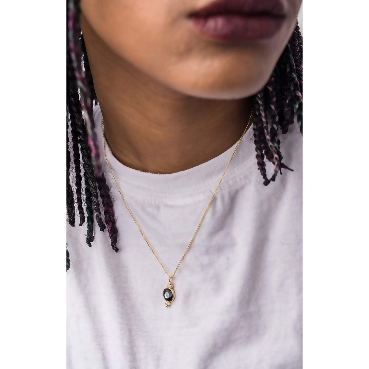 Divine Eye- Round Bubble Lucky Eye Necklace