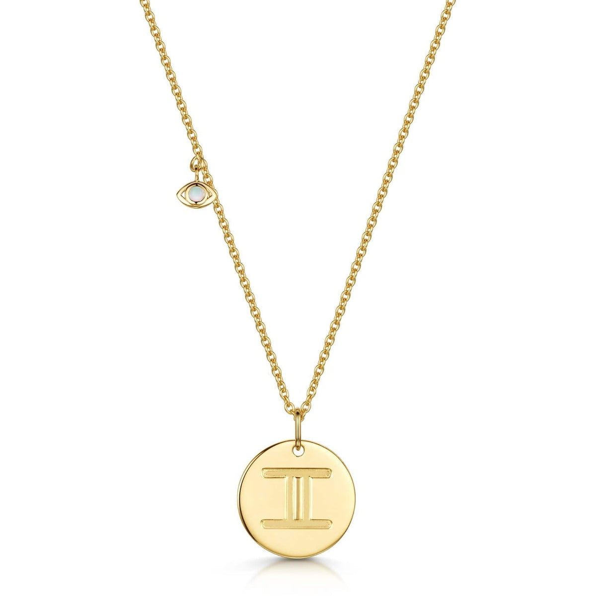 Gemini Double-Sided Zodiac & Constellation Necklace