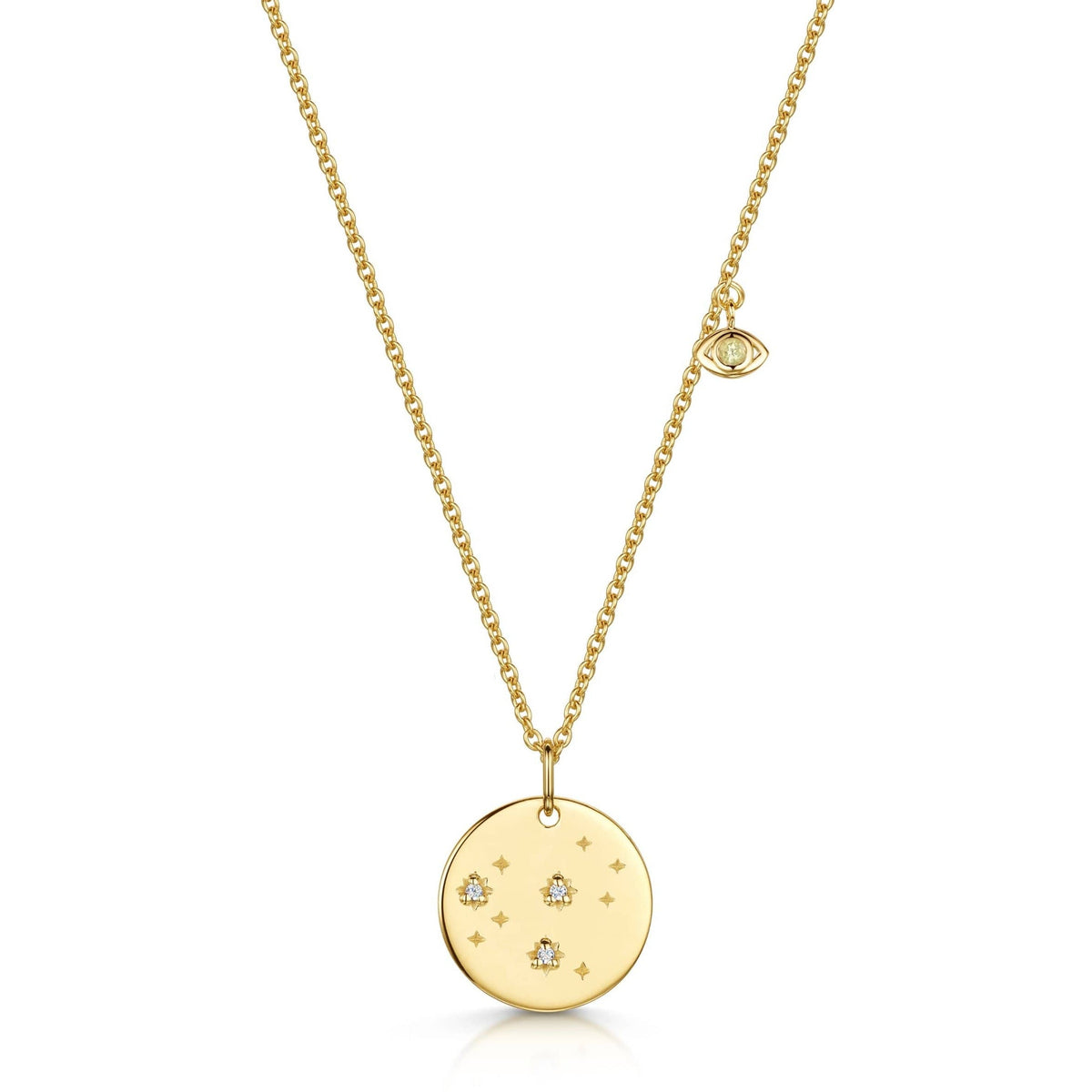 Leo Double-Sided Zodiac & Constellation Necklace