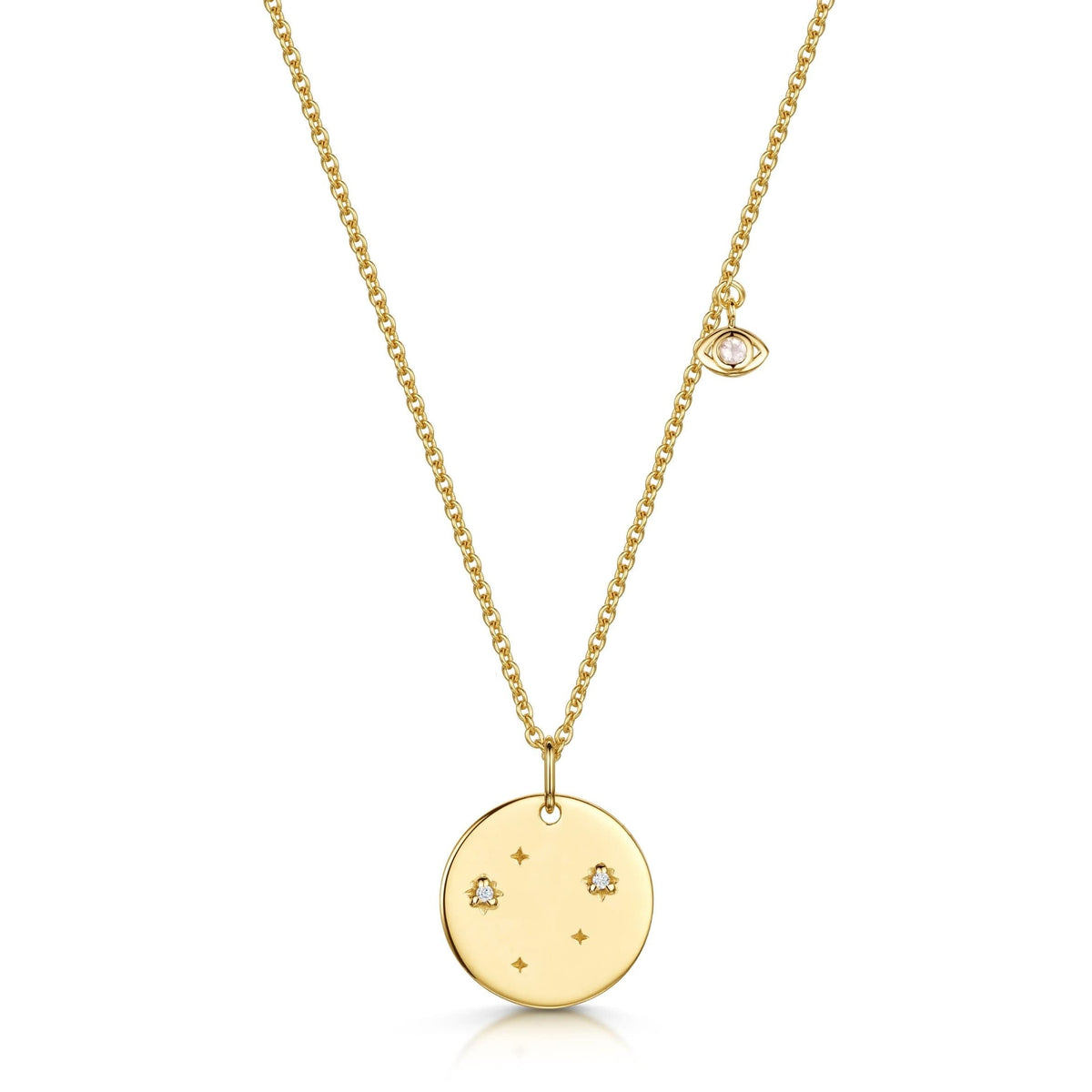 Libra Double-Sided Zodiac & Constellation Necklace