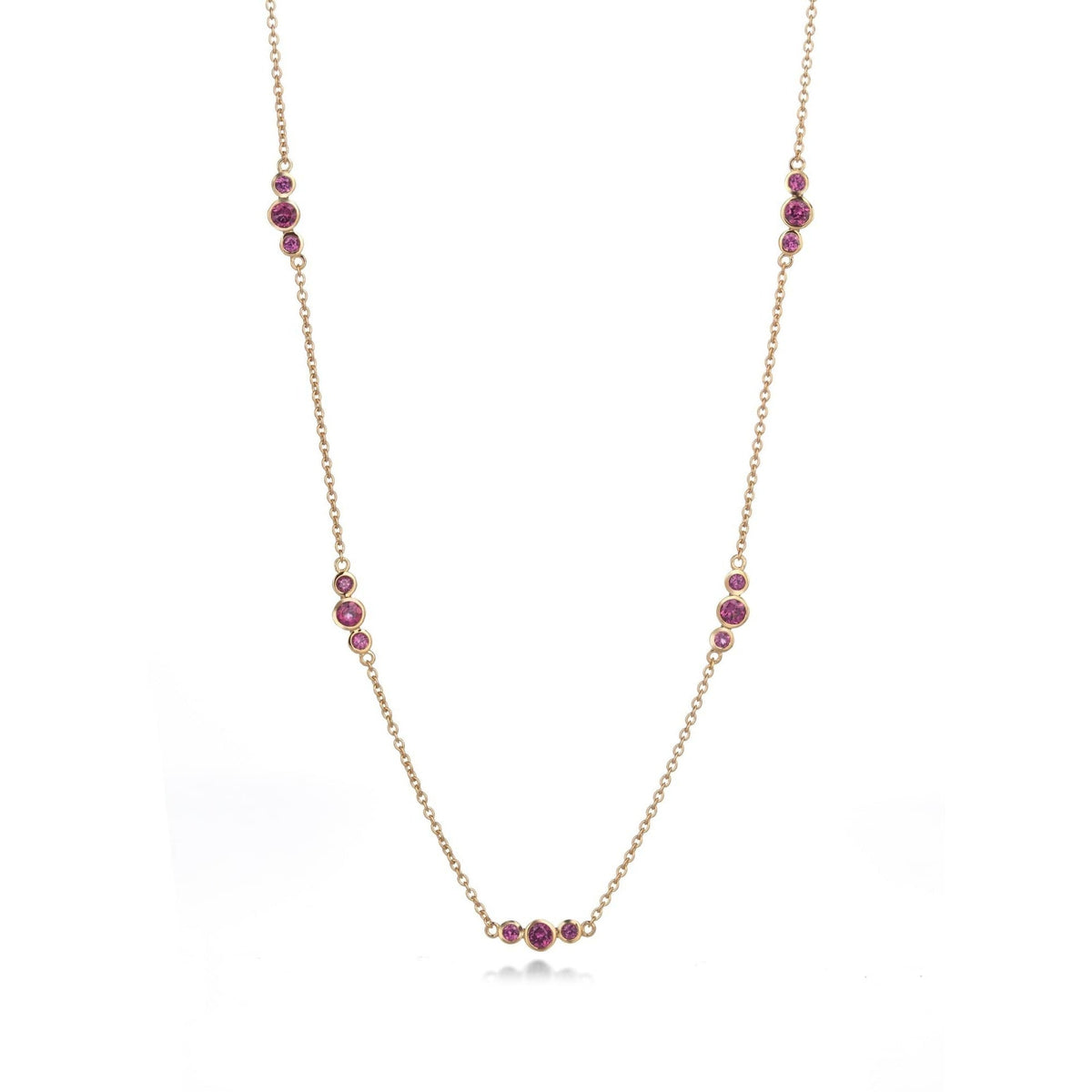 Rhodolite Bubbles Necklace