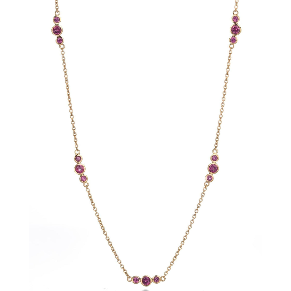 Rhodolite Bubbles Necklace