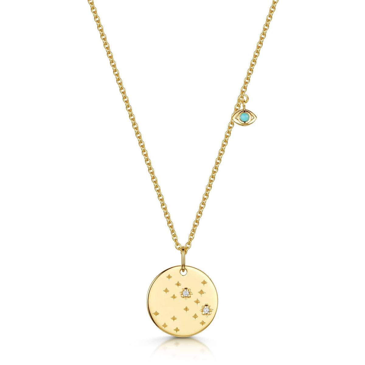 Sagittarius Double-Sided Zodiac & Constellation Necklace