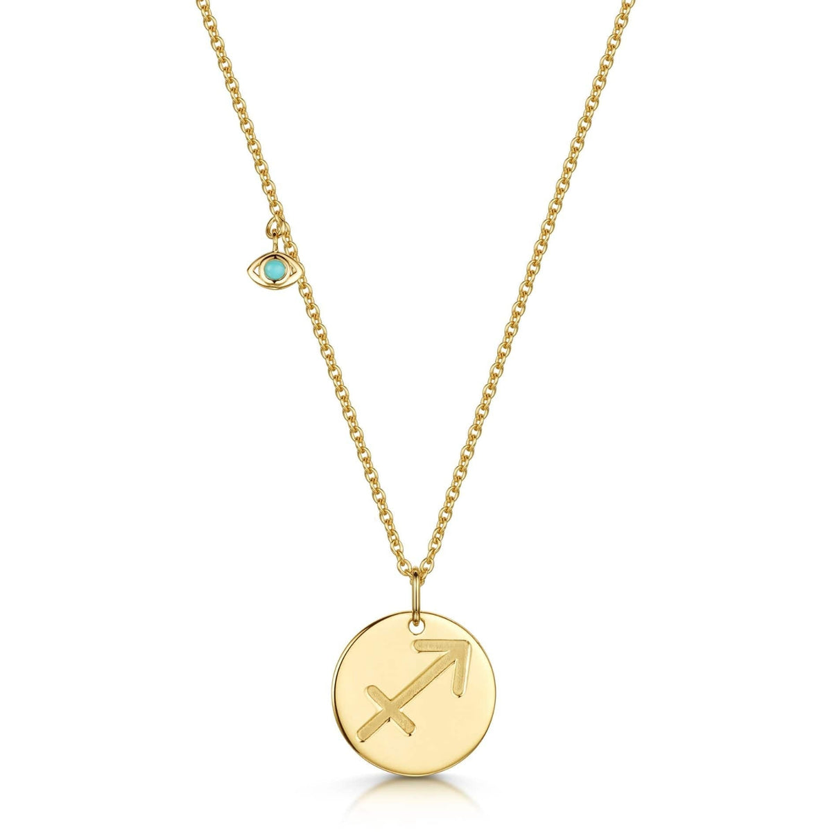 Sagittarius Double-Sided Zodiac & Constellation Necklace
