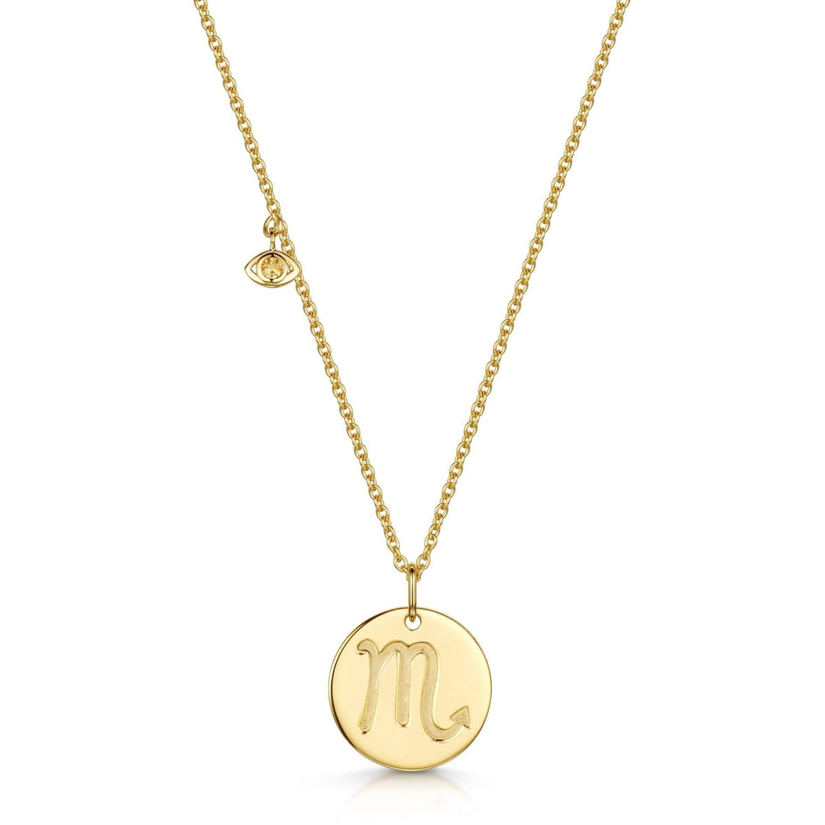 Scorpio Double-Sided Zodiac & Constellation Necklace
