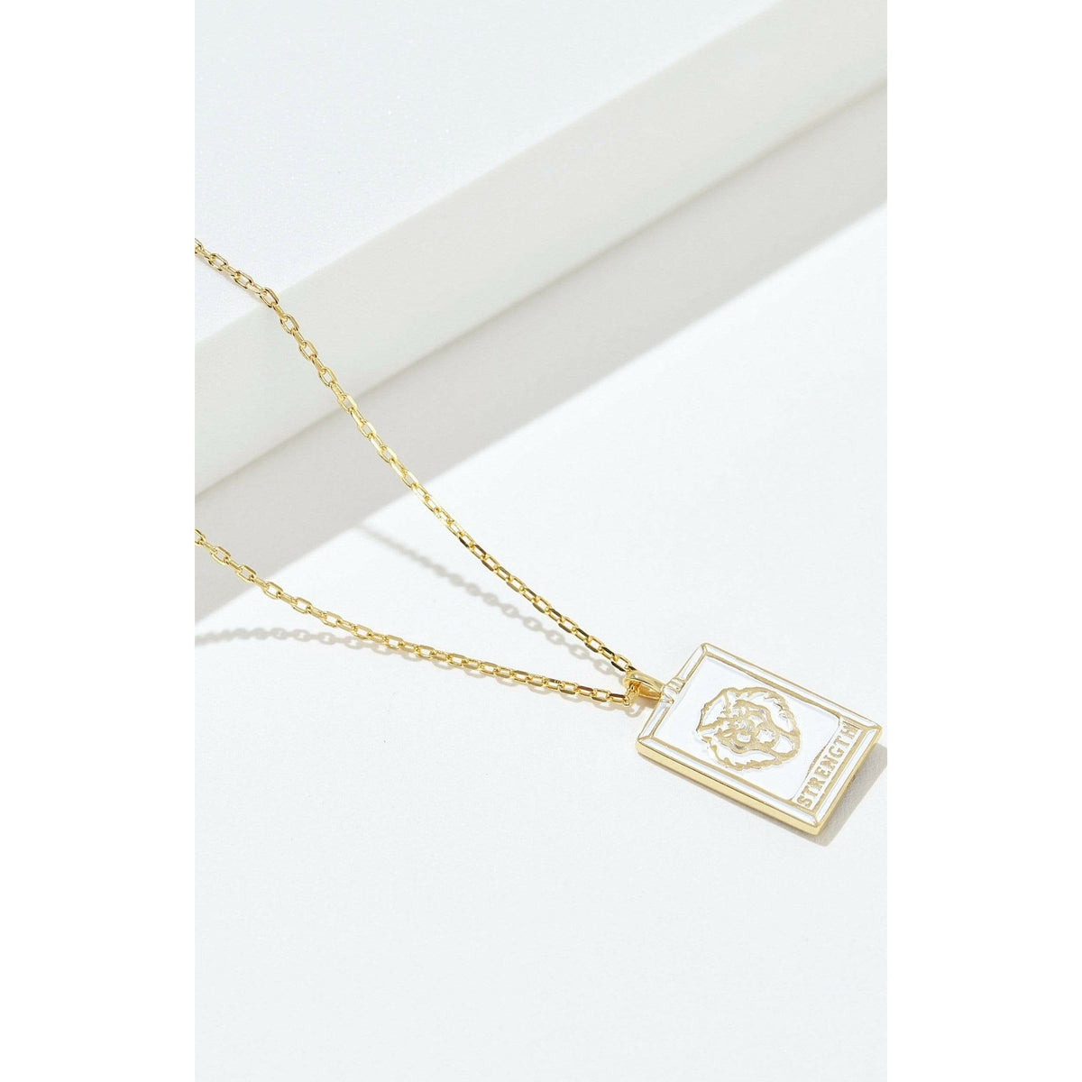 Tarot Card- Strength Reversible Necklace