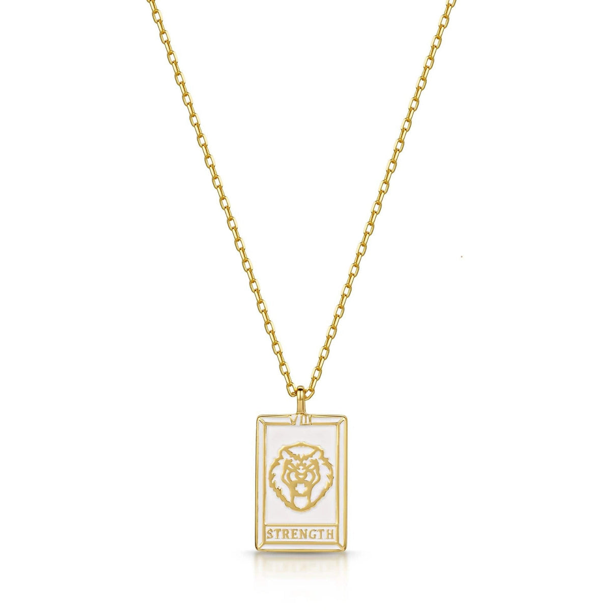 Tarot Card- Strength Reversible Necklace