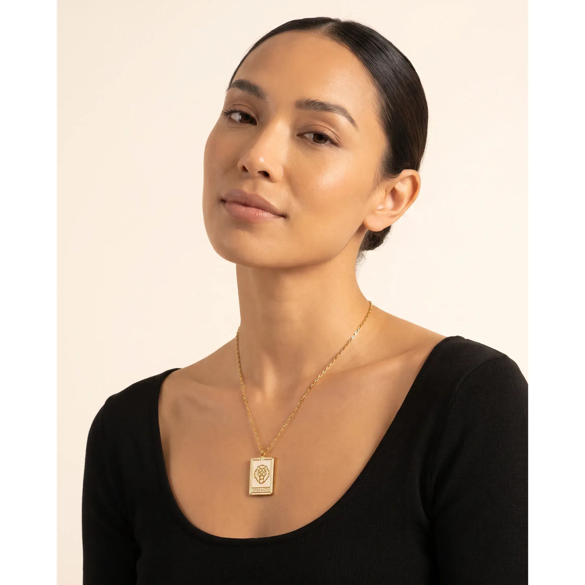 Tarot Card- Strength Reversible Necklace