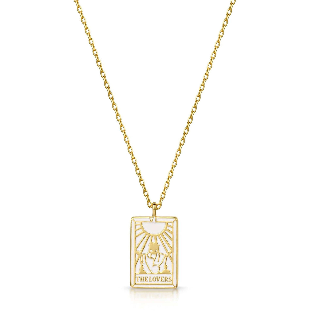 Tarot Card- The Lovers Reversible Necklace