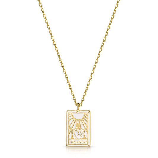 Tarot Card- The Lovers Reversible Necklace