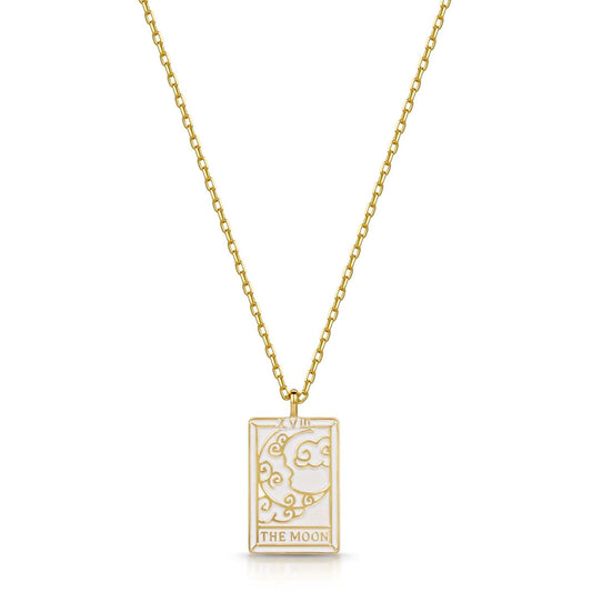 Tarot Card- The Moon Reversible Necklace