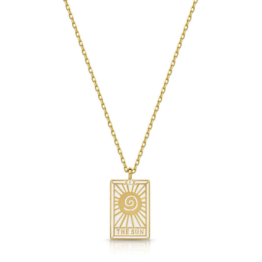 Tarot Card- The Sun Reversible Necklace