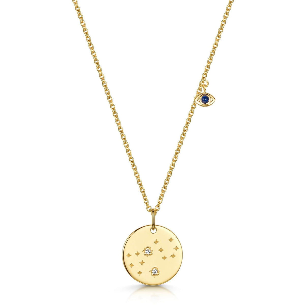 Virgo Double-Sided Zodiac & Constellation Necklace