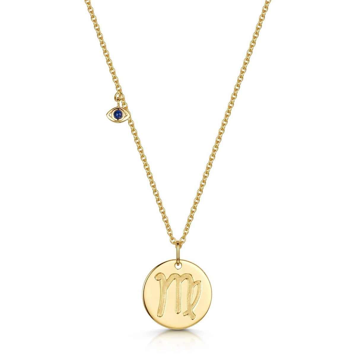 Virgo Double-Sided Zodiac & Constellation Necklace