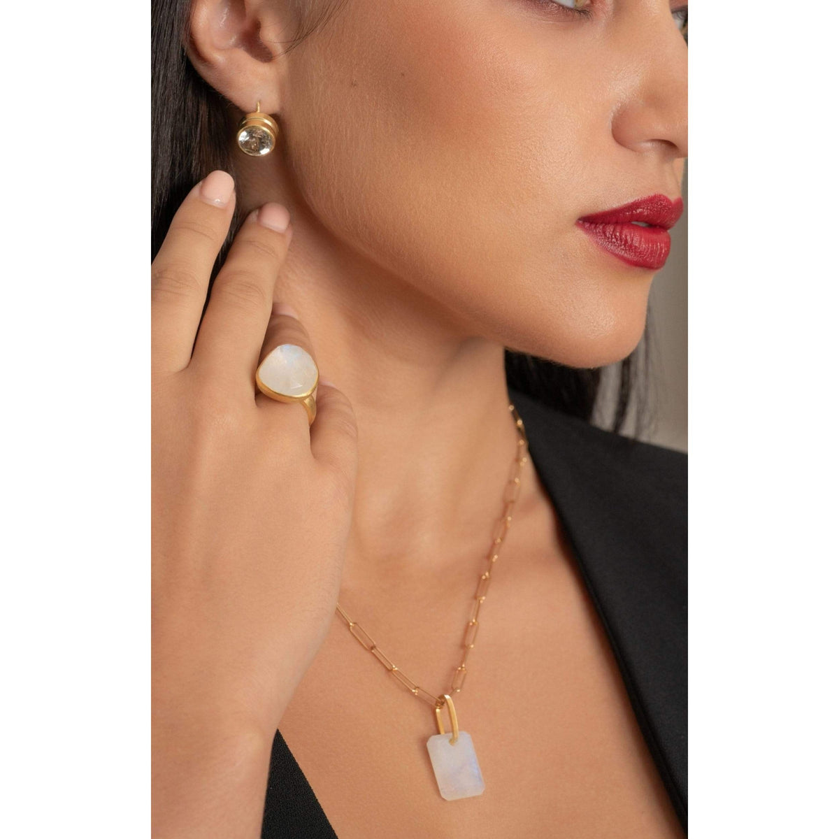 Oasis Rainbow Moonstone Ring