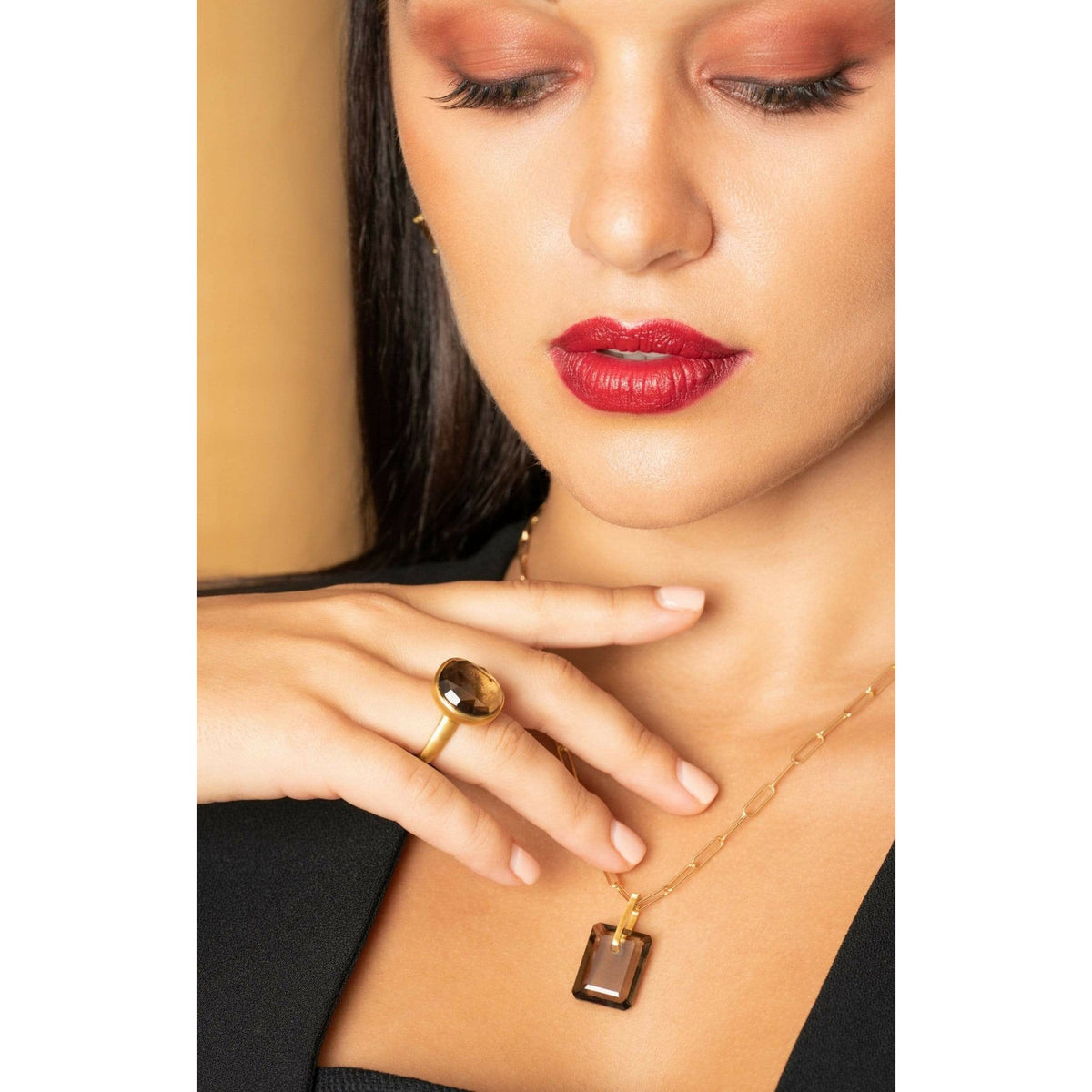Oasis Smoky Quartz Ring
