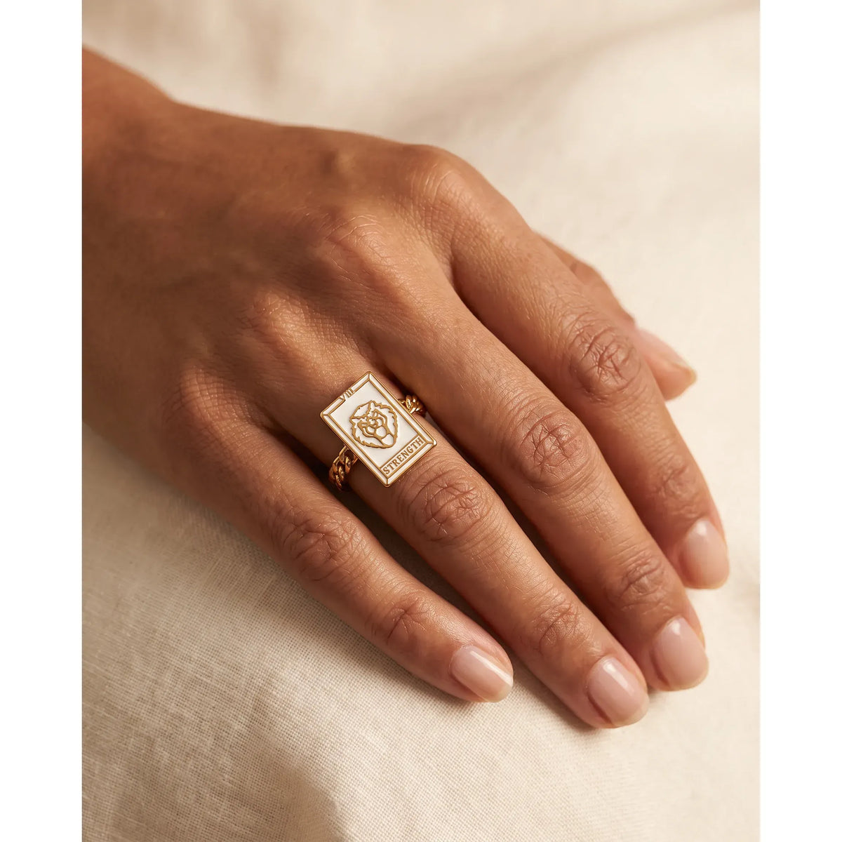 Tarot Card- Strength Reversible Ring