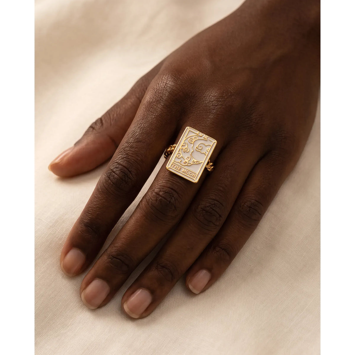 Tarot Card- The Moon Reversible Ring