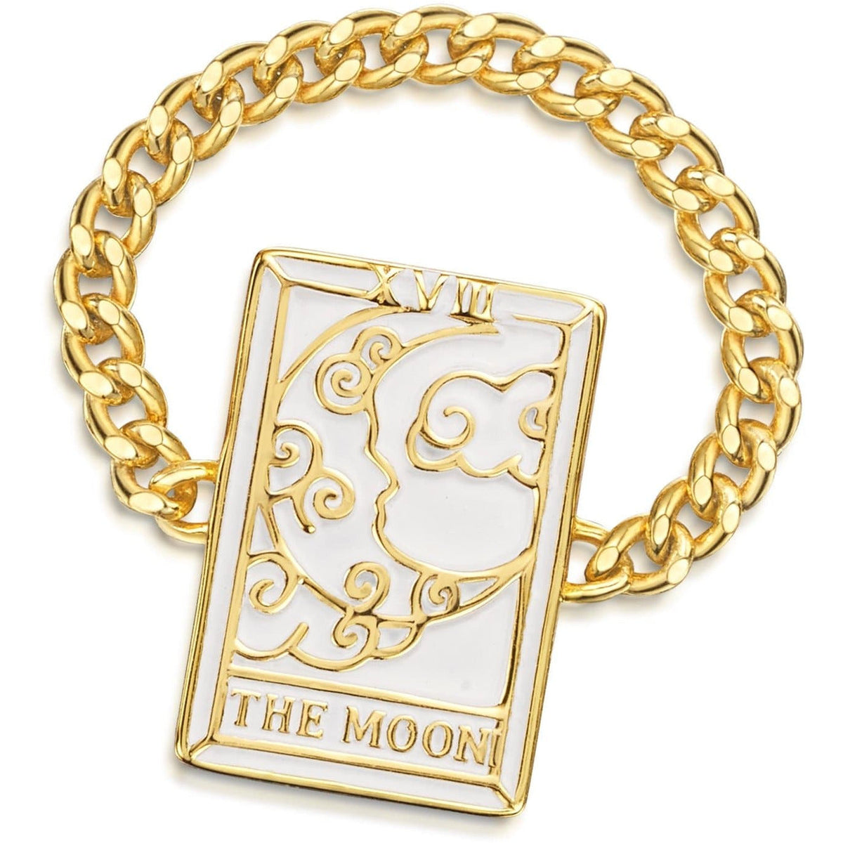 Tarot Card- The Moon Reversible Ring