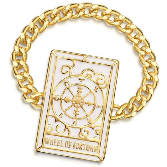 Tarot Card- Wheel of Fortune Reversible Ring