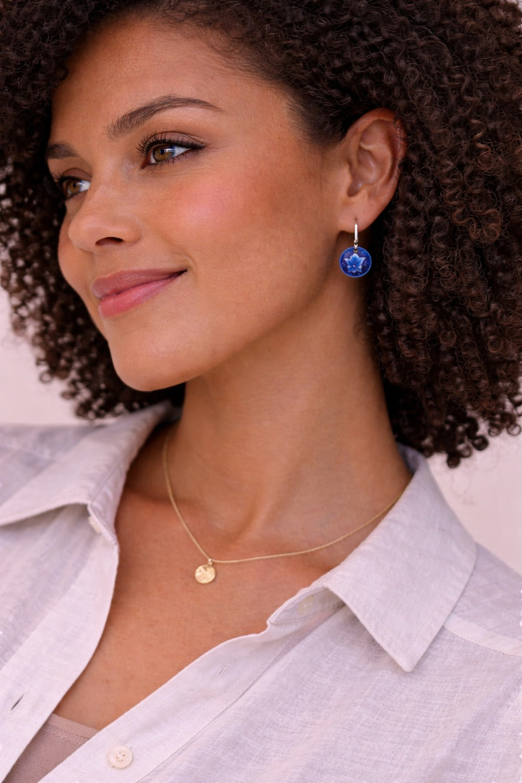 Minakari Earrings Design 1004 – Hand-Painted Persian Enamel Jewelry