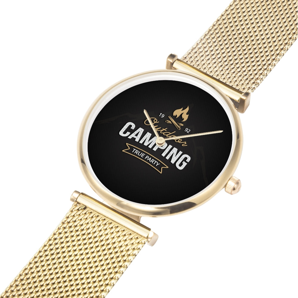 Father's Day Gift 2025, Custom Gold Wrist Watch Personalized Gift For Dad