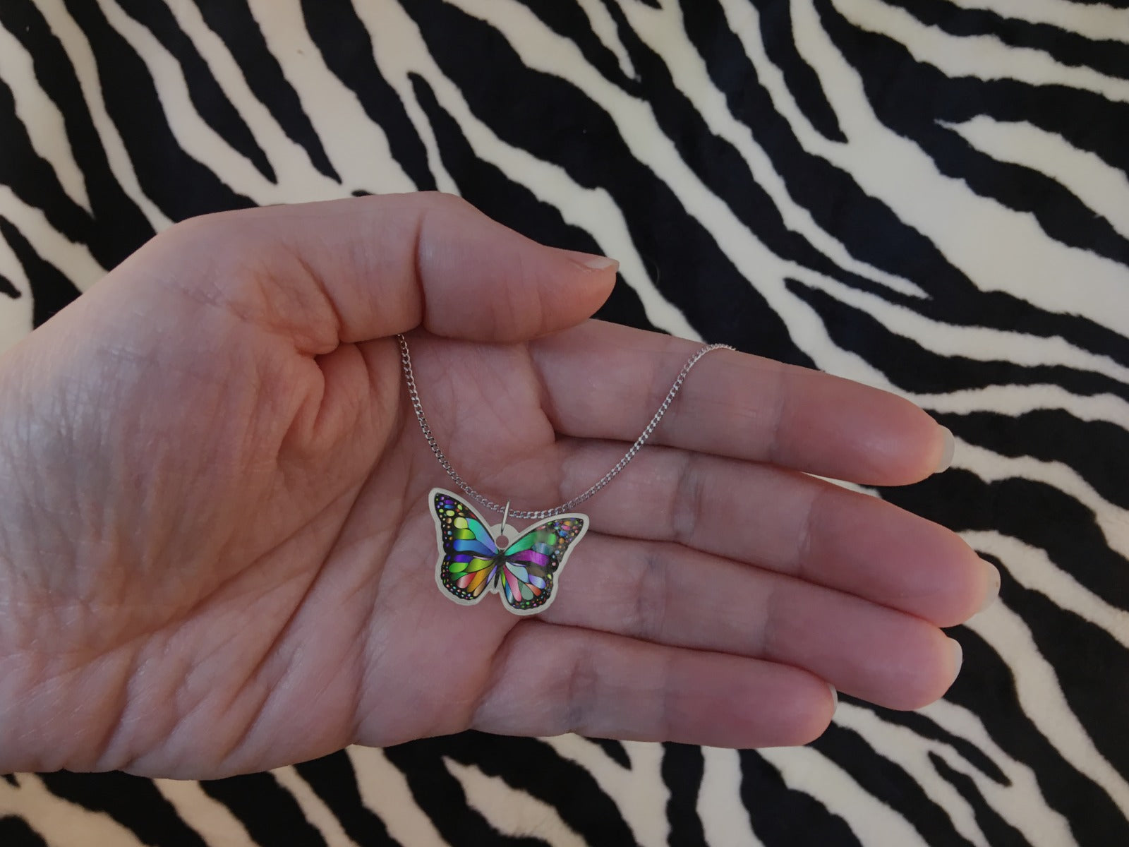 Amazing Colorful  Butterfly Pendant!