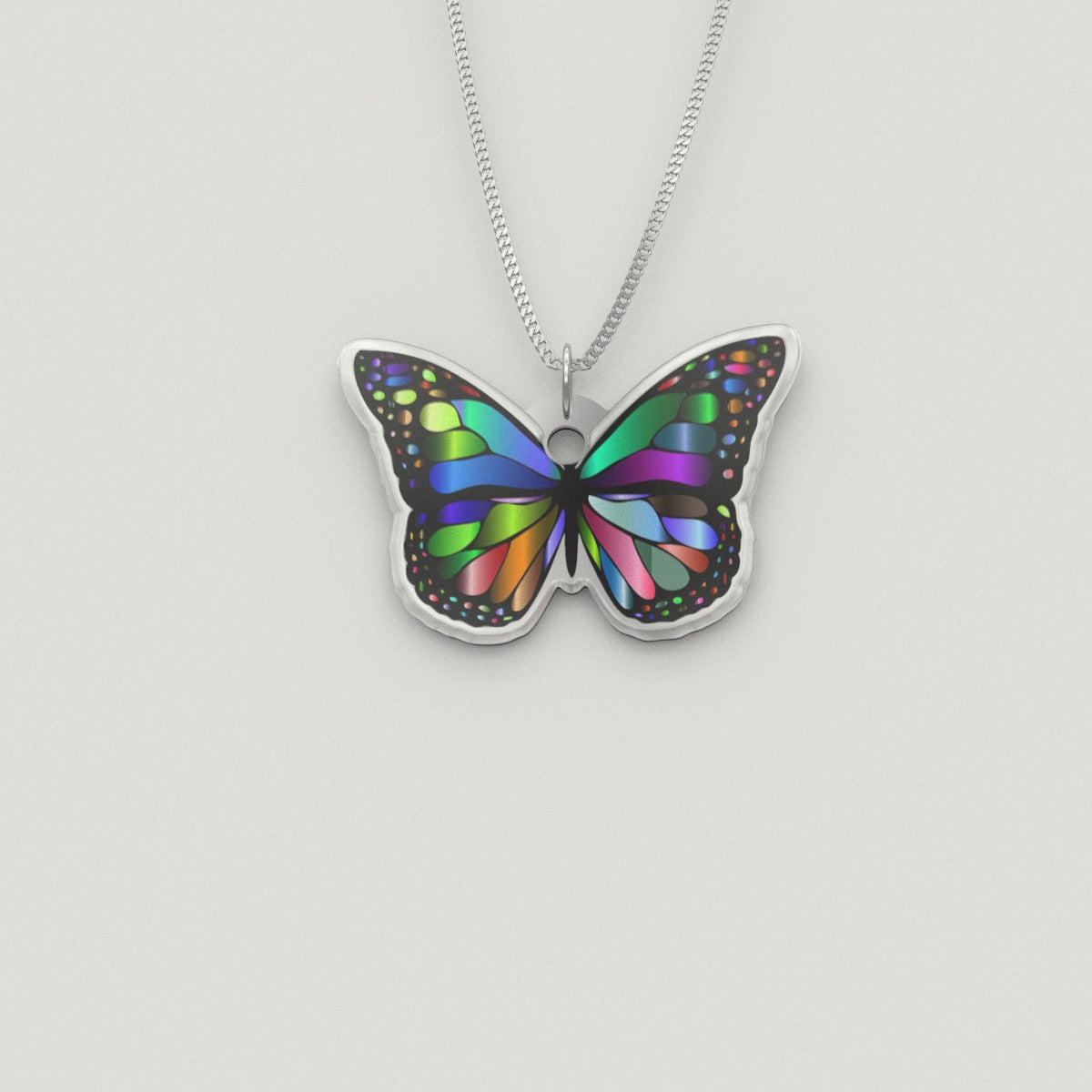 Amazing Colorful  Butterfly Pendant!