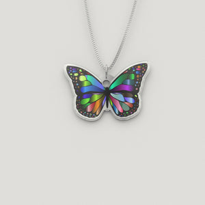 Amazing Colorful  Butterfly Pendant!