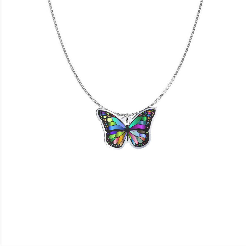 Amazing Colorful  Butterfly Pendant!