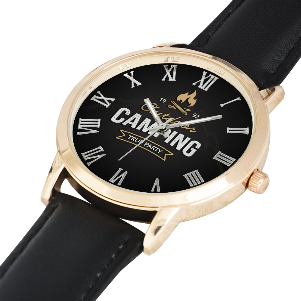 Father's Day Gift 2020, Amazing Gold Water Resistance Wrist Watch Personalized Gift For Dad