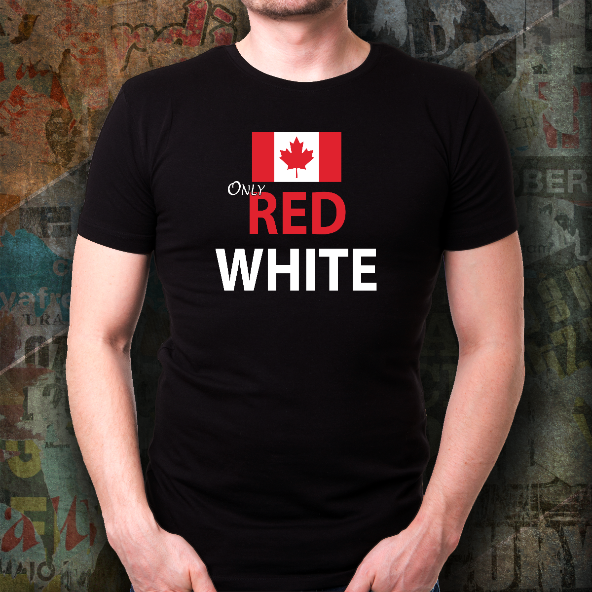 Father's Day Gift 2025, Only Red Canada Day T-shirt Personalized Gift For Dad