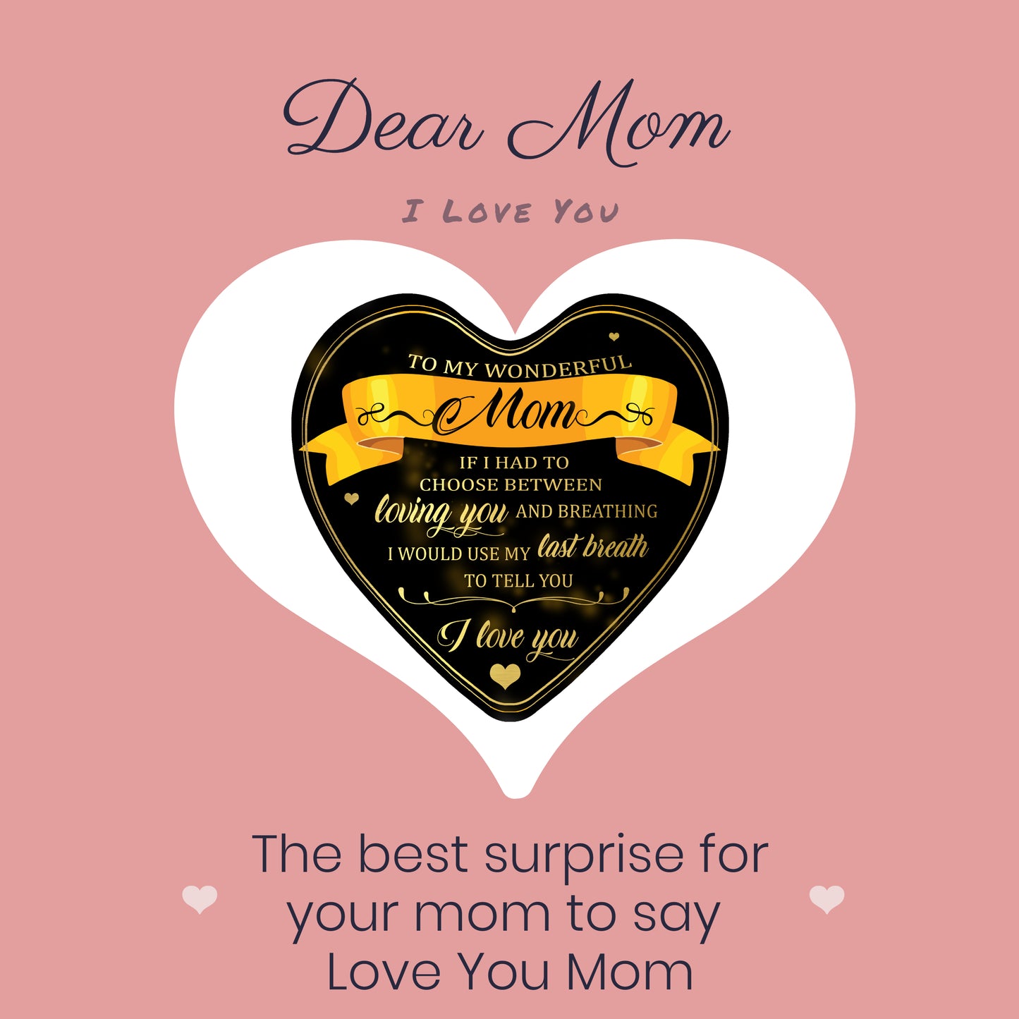 Amazing Customized Pendant Necklace Gift for Moms, Pendant Necklace for Wife, Necklace For Birthday