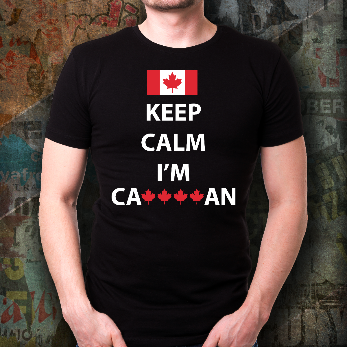 Father's Day Gift 2025, Keep Calm Canada T-shirt Personalized Gift For Dad, Canada Day 2020