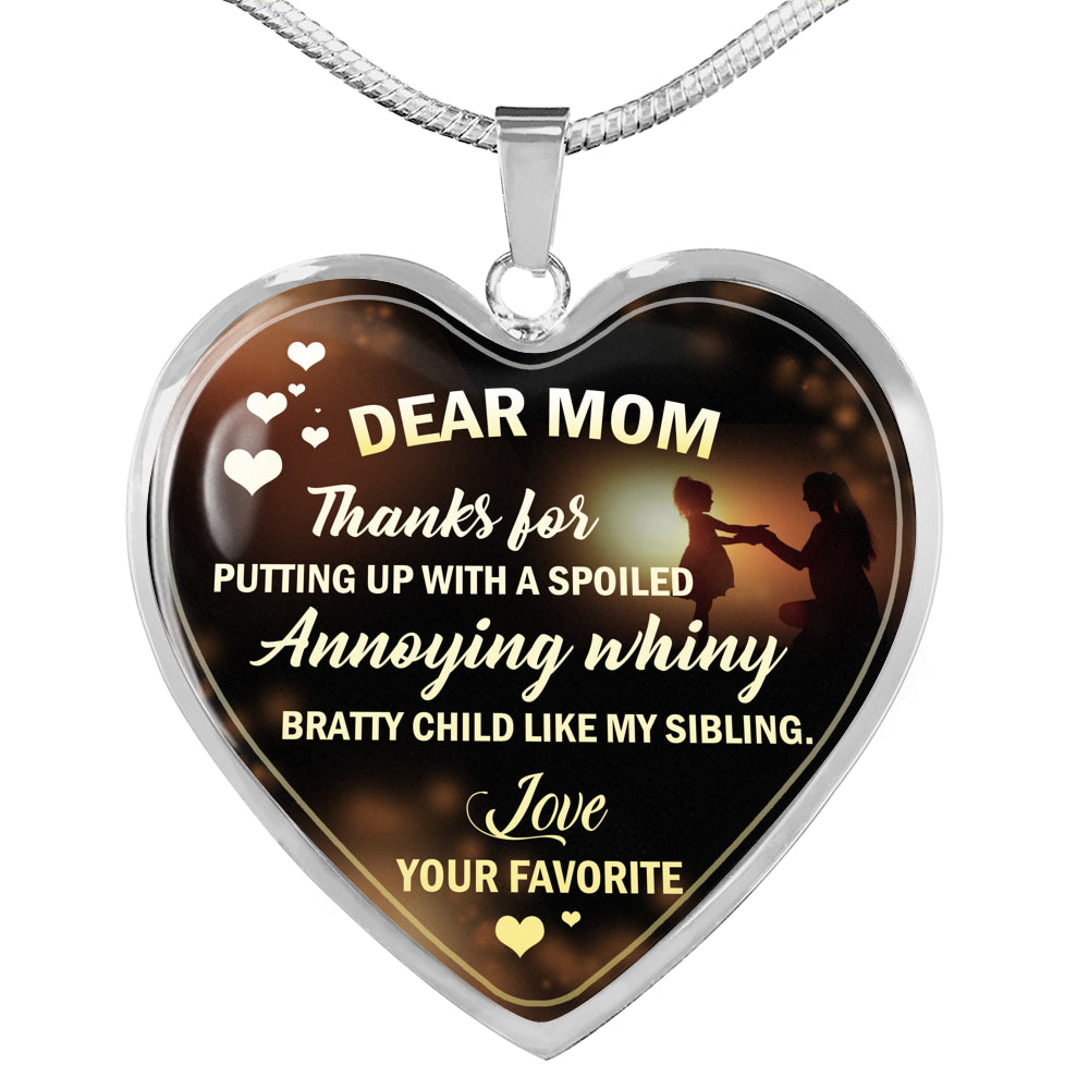 Amazing Customized Pendant Necklace Gift for Moms, Pendant Necklace for Wife, Necklace For Birthday