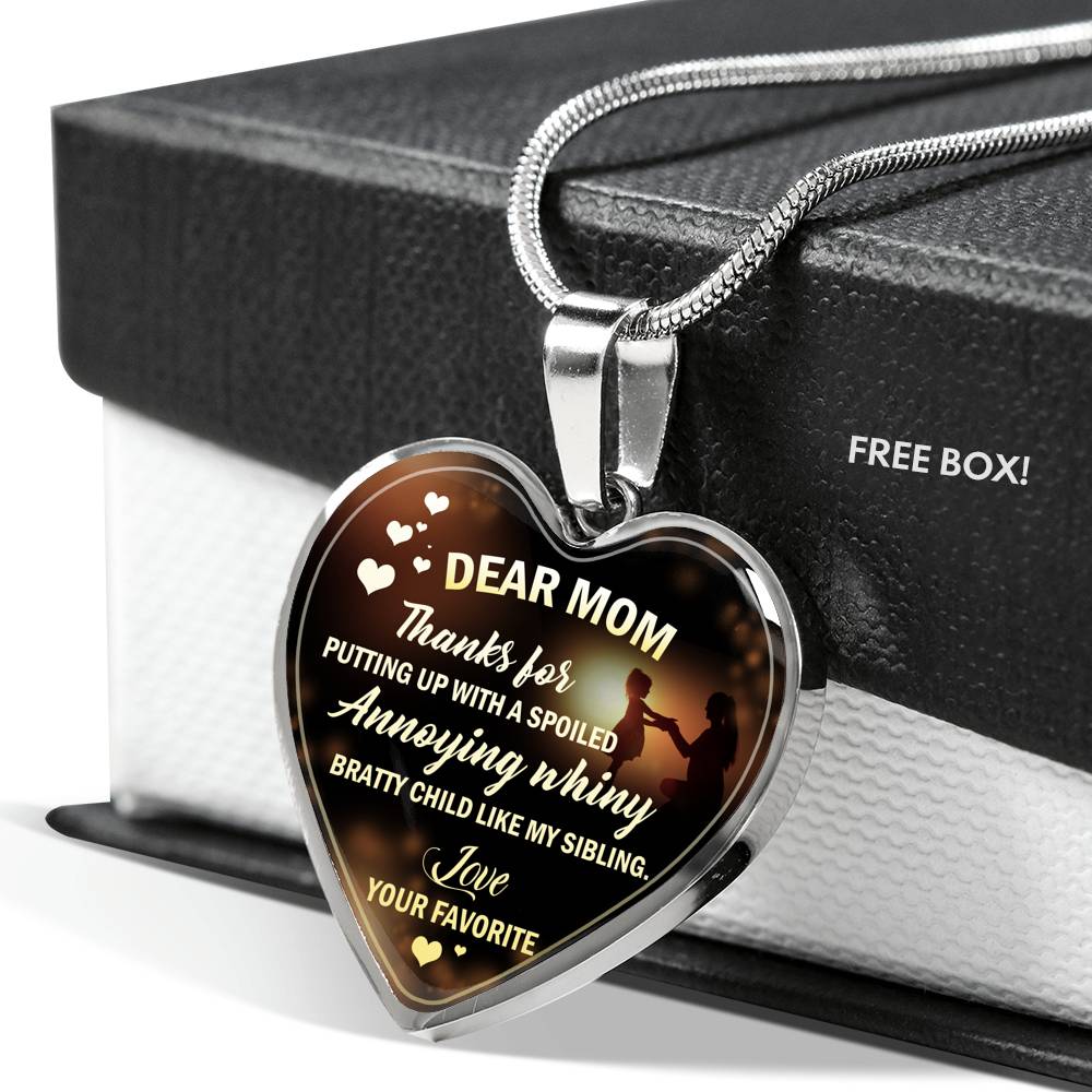 Amazing Customized Pendant Necklace Gift for Moms, Pendant Necklace for Wife, Necklace For Birthday