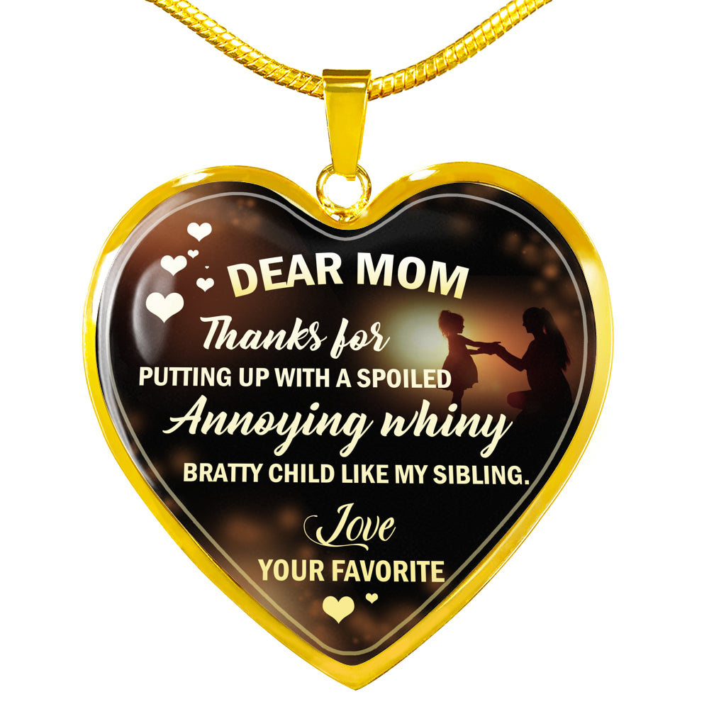 Amazing Customized Pendant Necklace Gift for Moms, Pendant Necklace for Wife, Necklace For Birthday