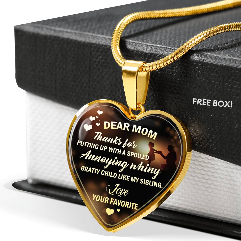 Amazing Customized Pendant Necklace Gift for Moms, Pendant Necklace for Wife, Necklace For Birthday