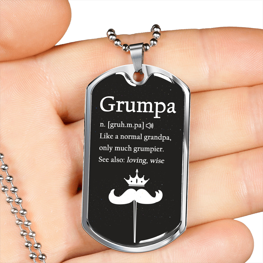 Grandpa We Love You Luxury Gift Tag  Personalized Gift For Dad