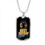 My Best Buckin Dad Ever Luxury Tag Personalized Gift For Dad