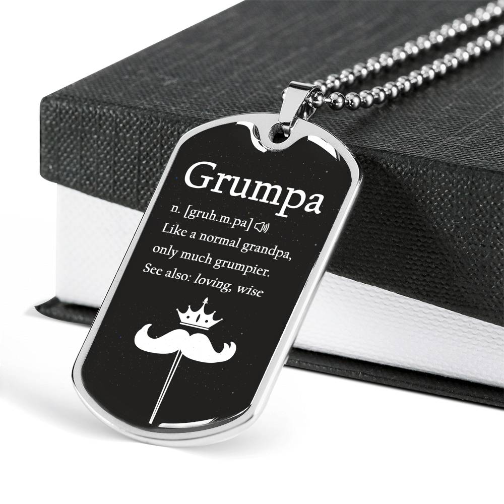 Grandpa We Love You Luxury Gift Tag  Personalized Gift For Dad