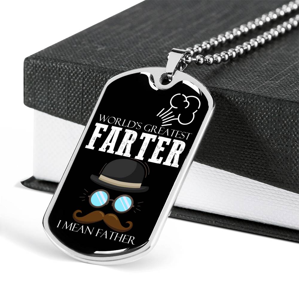 The World Greatest Father Luxury Gift Tag For Fathers!