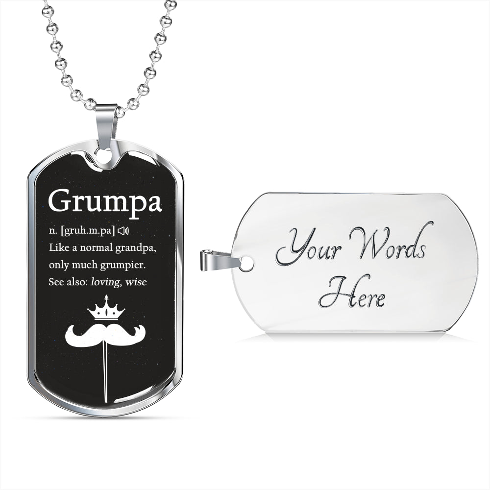 Grandpa We Love You Luxury Gift Tag  Personalized Gift For Dad