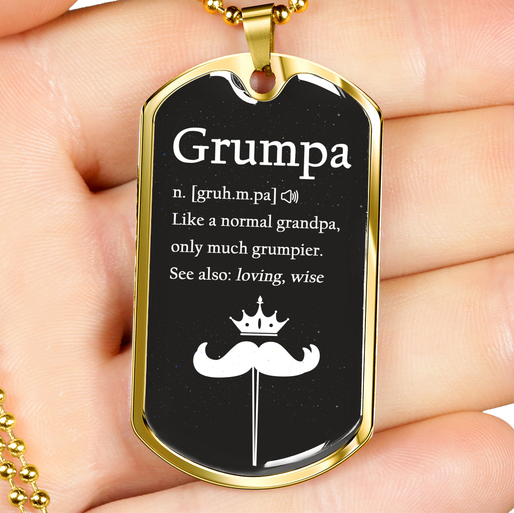 Grandpa We Love You Luxury Gift Tag  Personalized Gift For Dad