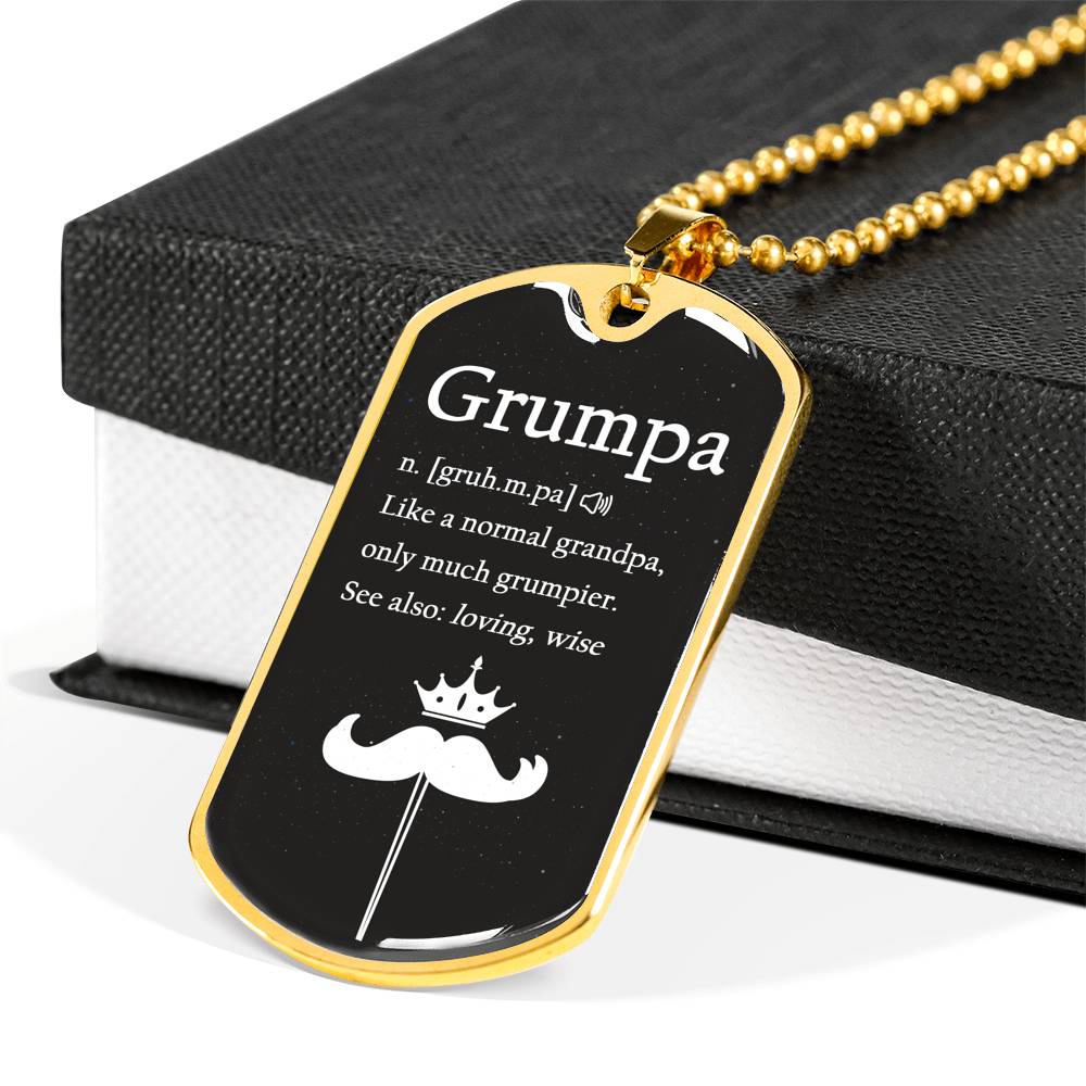 Grandpa We Love You Luxury Gift Tag  Personalized Gift For Dad