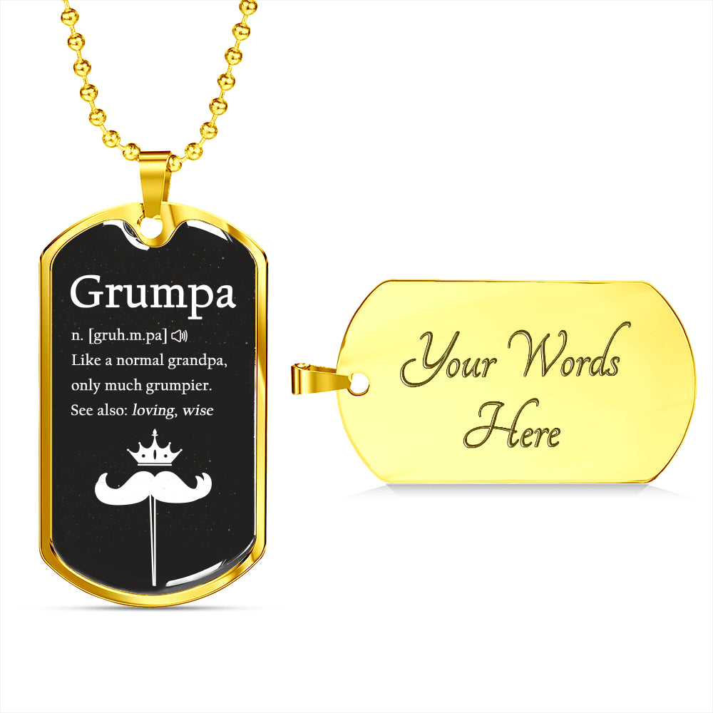 Grandpa We Love You Luxury Gift Tag  Personalized Gift For Dad